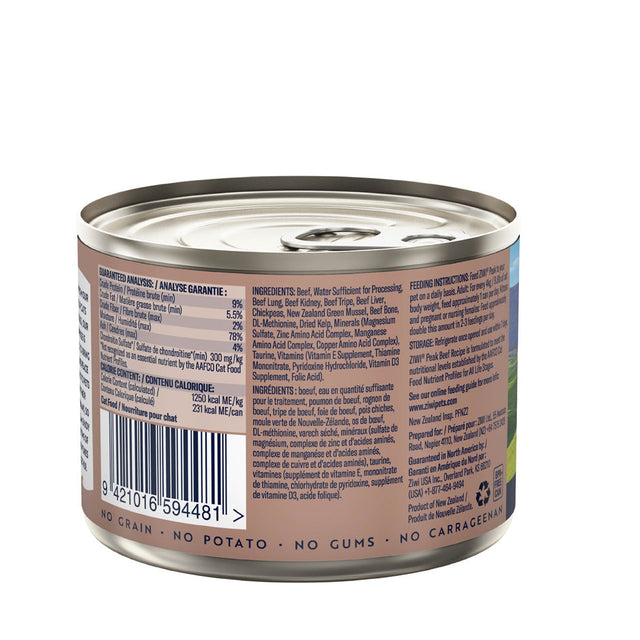 ZIWI Peak Wet Beef For Cats