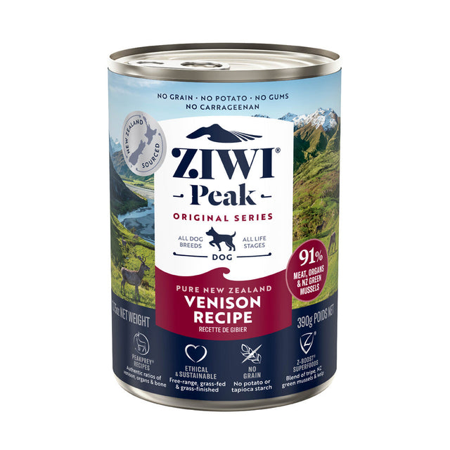 ZIWI Peak Wet Venison Cans For Dogs