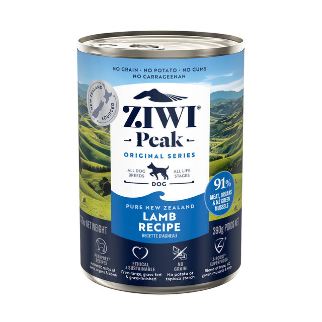 ZIWI Peak Wet Lamb Cans For Dogs