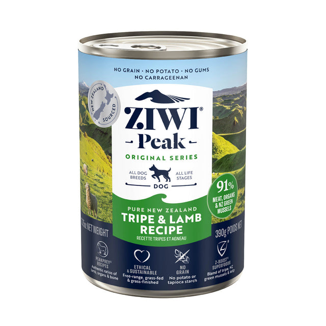 Ziwi Peak Wet Tripe & Lamb Cans For Dogs