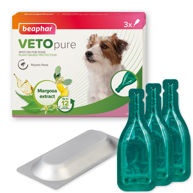 Beaphar VETOpure Plant-Based Protection Flea Spot-On for Dogs