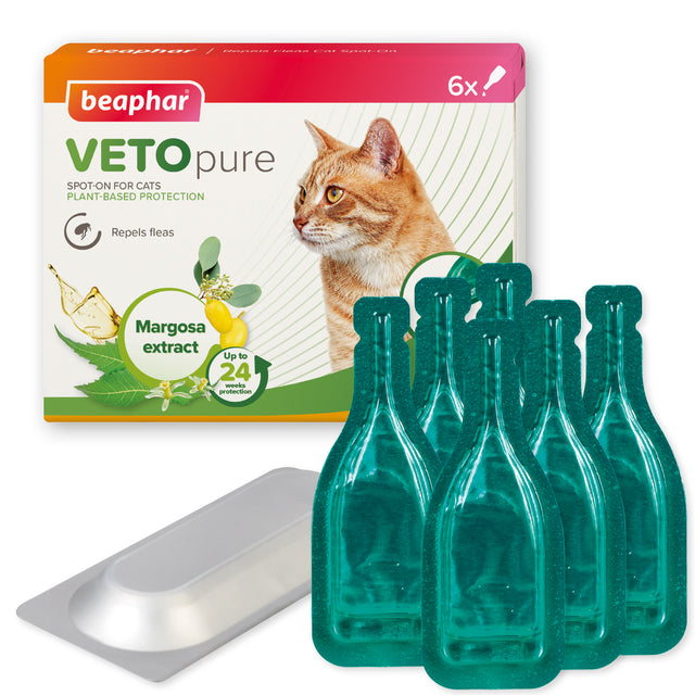 Beaphar VETOpure Plant-Based Protection Flea Spot-On for Cats