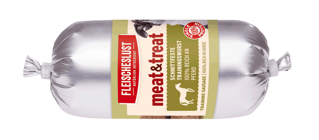 Fleischeslust meat & treat Dog Training Sausage, Horse