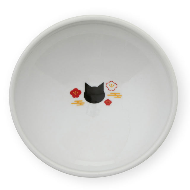 Necoichi Tilted Stress Free Raised Cat Food Bowl (Fuji)