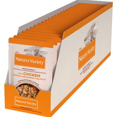 Nature's Variety Original Pate Chicken Bites in Gravy For Adult Cats