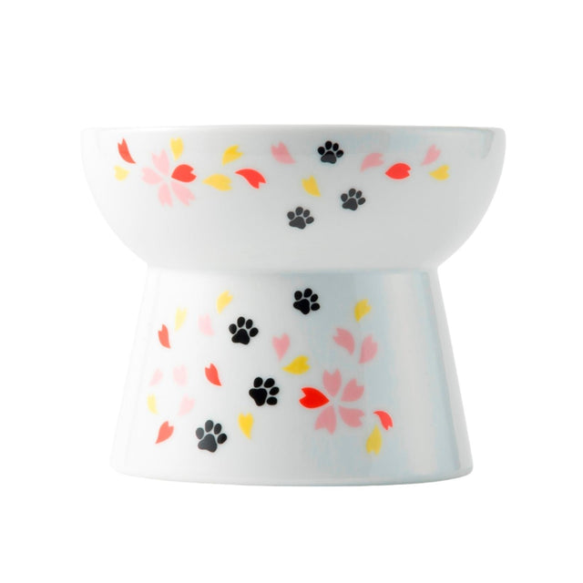 Necoichi Raised Cat Food Bowl (New Sakura)