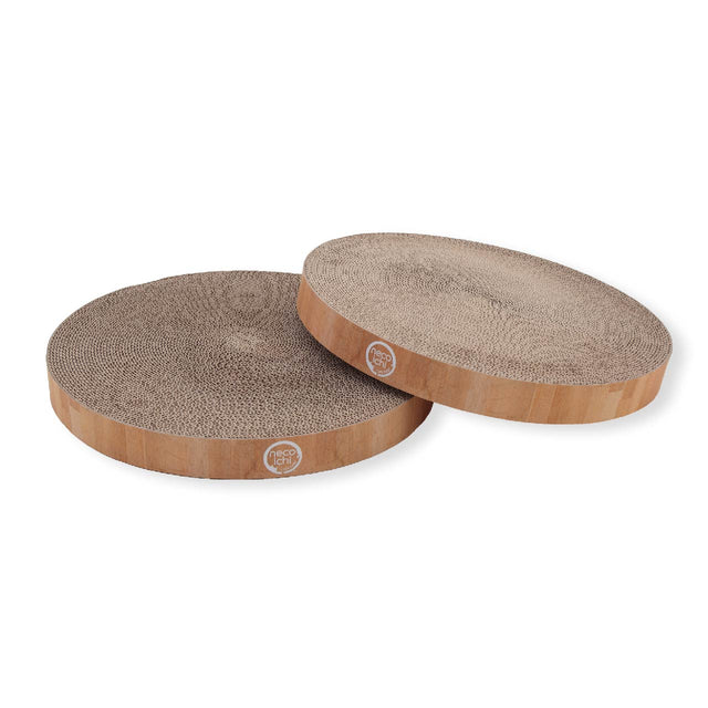 Necoichi Cozy Cat Scratcher Bowl Replacement Pad 2P Oak