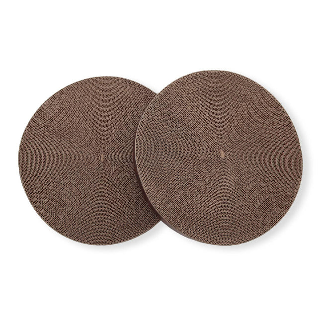 Necoichi Cozy Cat Scratcher Bowl Replacement Pad 2P Dark Cherry