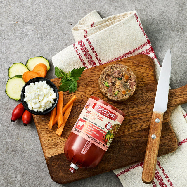 Fleischeslust Junior Dog Wet Food Juicy Beef