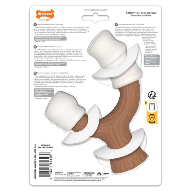 Nylabone Toasted Marshmallow & Peanut Butter Strong Marshmallow Stick