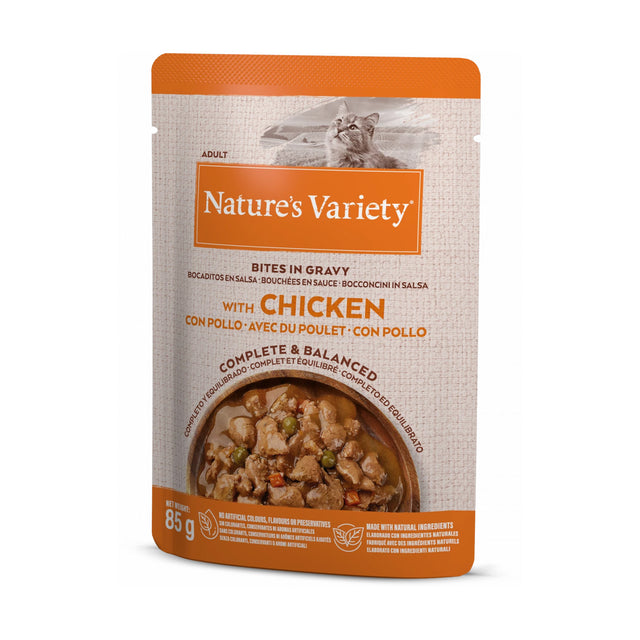 Nature's Variety Bites in Gravy Chicken For Cats