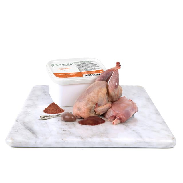 Purrform Quail & Farmed Rabbit 450g Tub