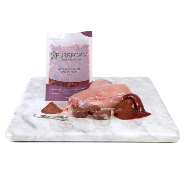 Purrform Farmed Rabbit & Ground Bone, Liver & Kidney 70g Pouch