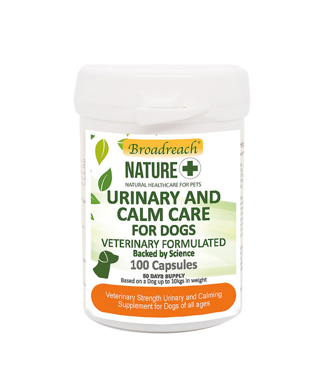 Broadreach Nature Urinary and Calm Care for Dogs – 100 sprinkle capsules