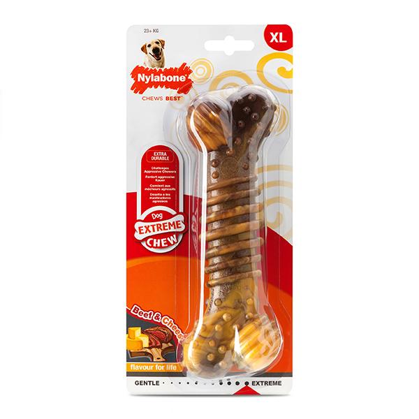 Nylabone Beef with Cheese Extreme Texture Bone