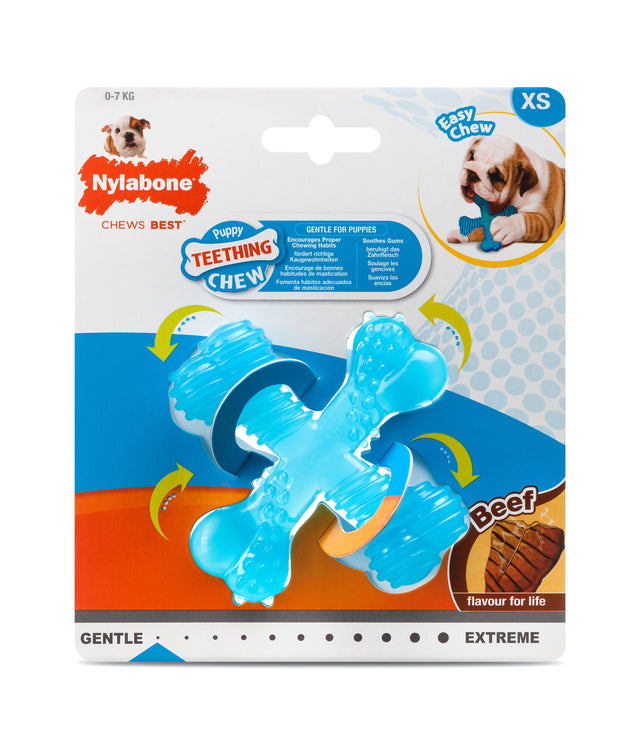 Nylabone Beef Puppy X Shaped Chew