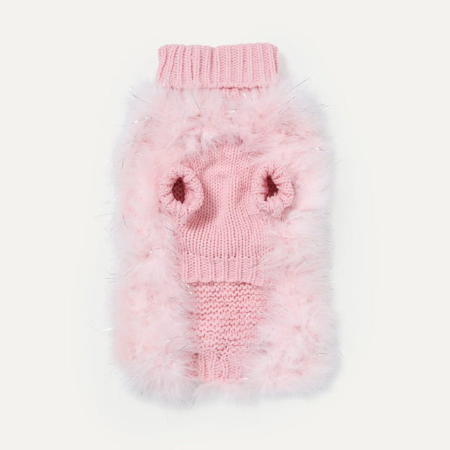 Christian Cowan X Max Bone Dog Jumper - Rose Quartz