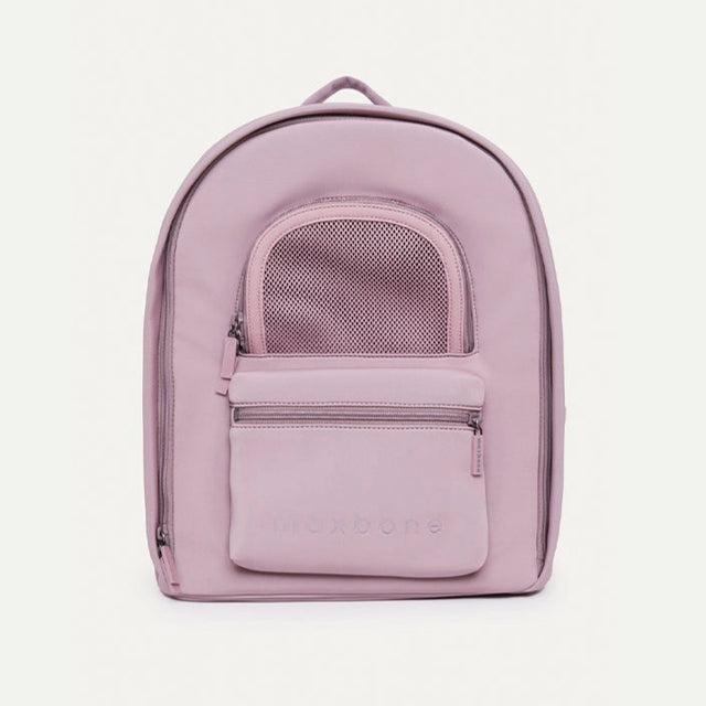 Max Bone Go Everywhere Backpack Carrier For Dogs - Dusty Mauve