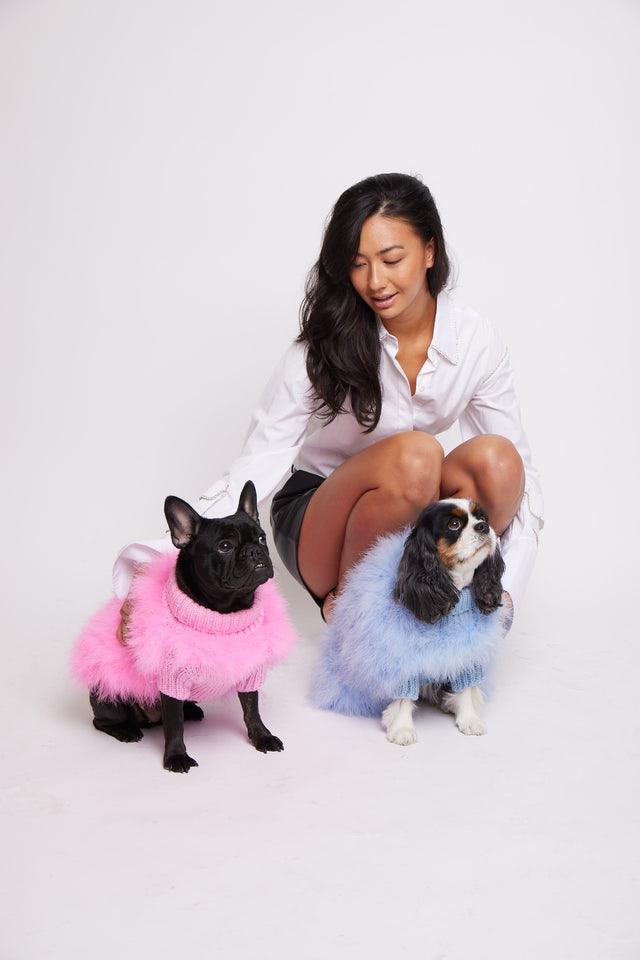 Christian Cowan X Max Bone Dog Jumper - Hot Pink