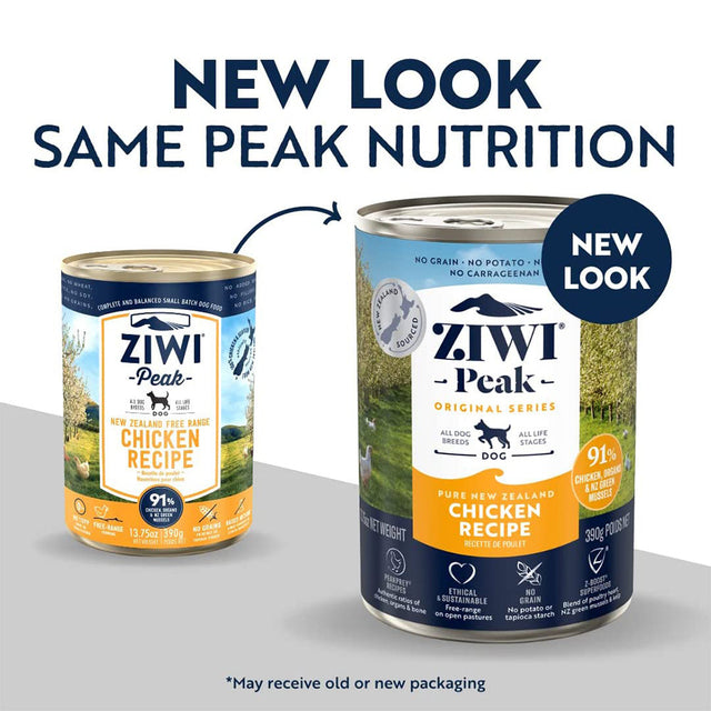 ZIWI Peak Wet Free-Range Chicken Cans For Dogs
