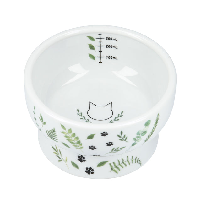 Necoichi Raised Cat Water Bowl (Go Green)