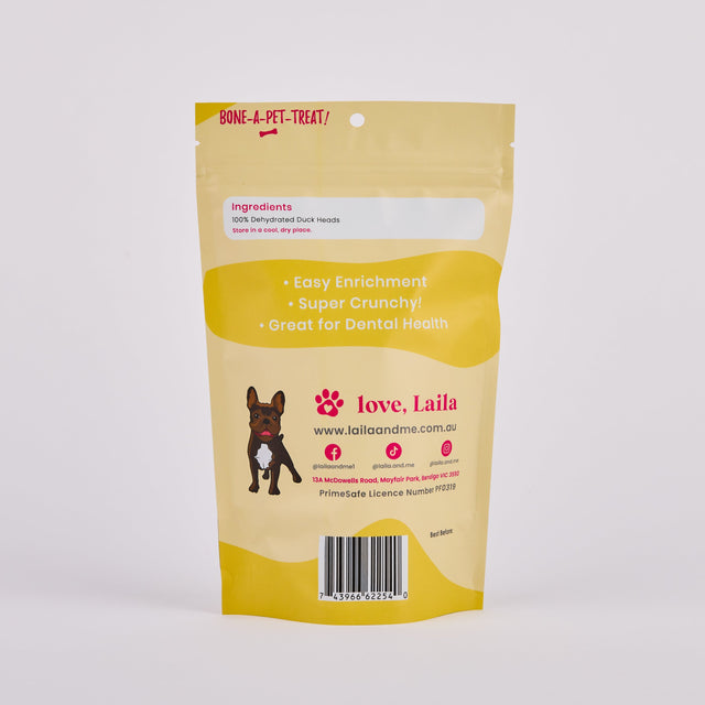 Laila and Me Naturally Dehydrated Duck Head 90g