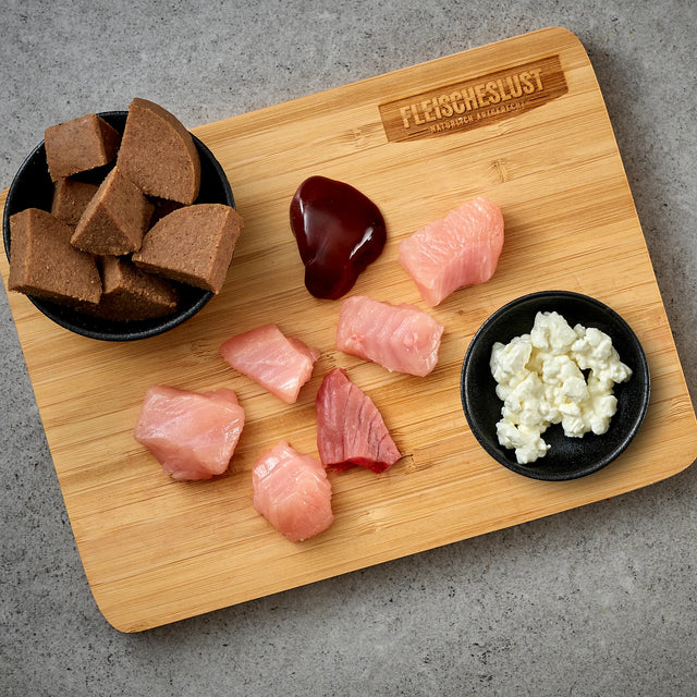 Fleischeslust meat & treat Dog Training Sausage, Chicken with Cheese