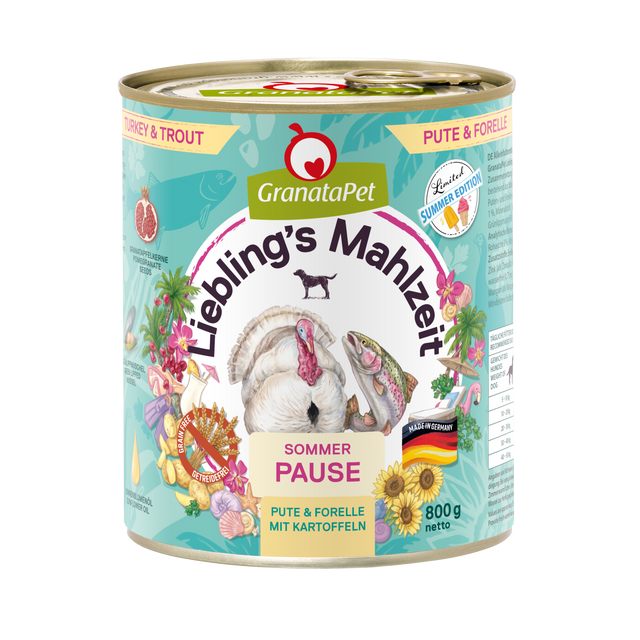 Granatapet Dog wet food Liebling's Mahlzeit Summer Edition
