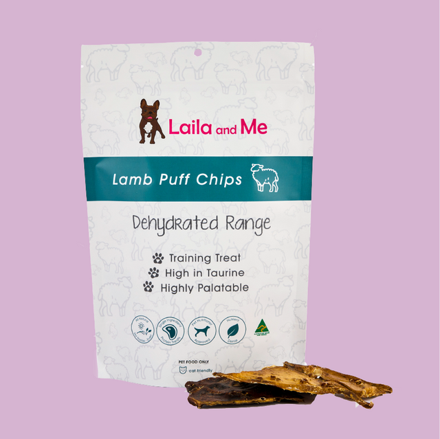 Laila and Me Naturally Dehydrated Lamb Puff Chips Treats