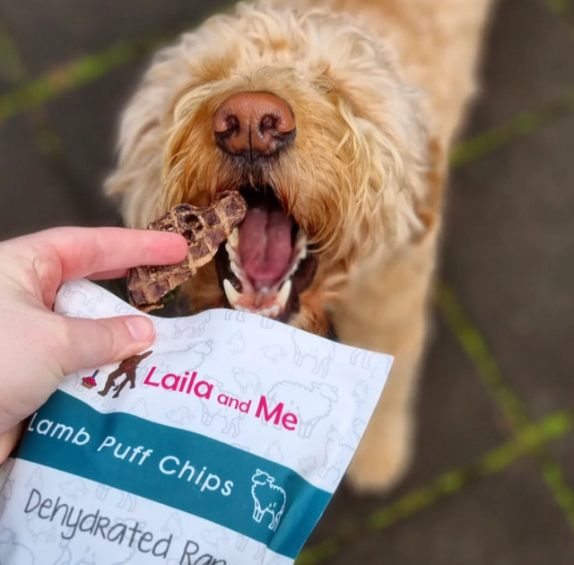 Laila and Me Naturally Dehydrated Lamb Puff Chips Treats