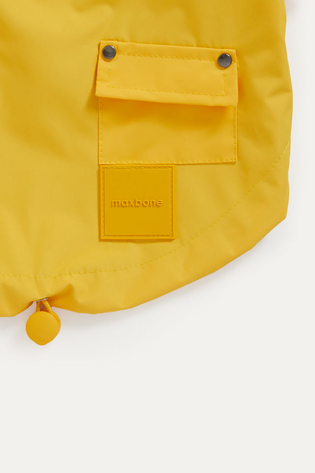 Max Bone Talon Dog Raincoat Yellow