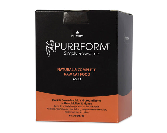 Purrform Quail & Farmed Rabbit 70g Pouch