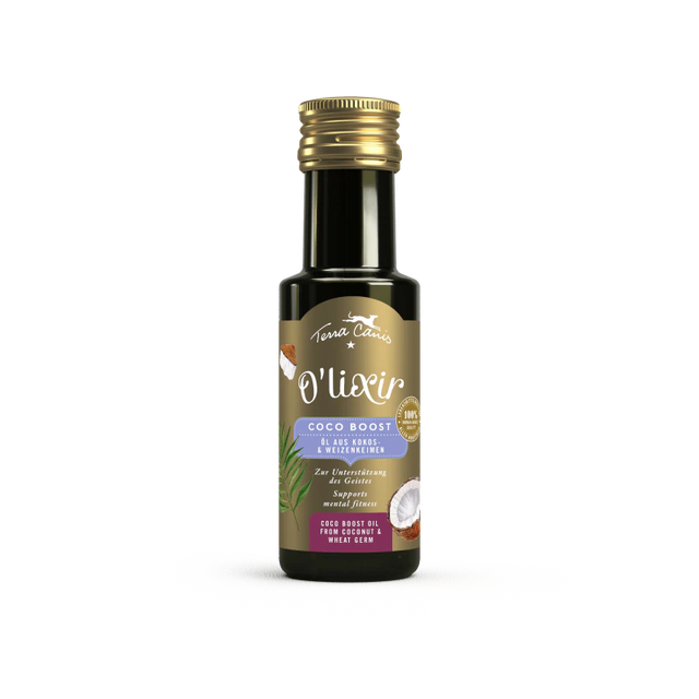 Terra Canis O'lixir Coco Boost - coconut and wheat germ oil for dogs