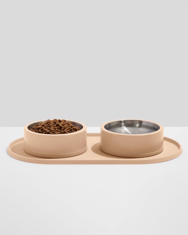 Wild One Dog Feeding Placement - Tan