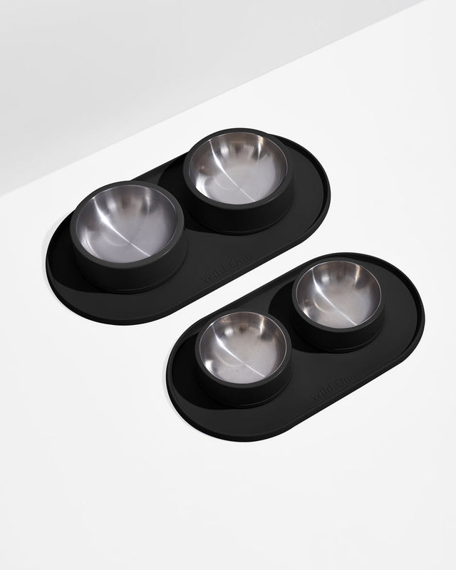 Wild One Dog Feeding Placement -Black