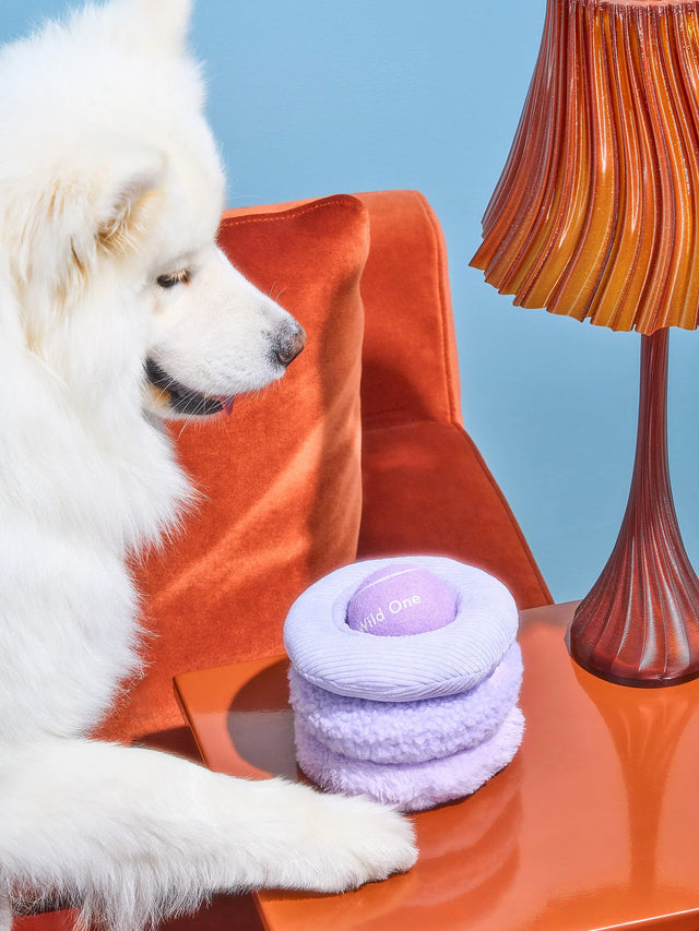 Wild One Dog Toy Tennis Tuft - Lilac