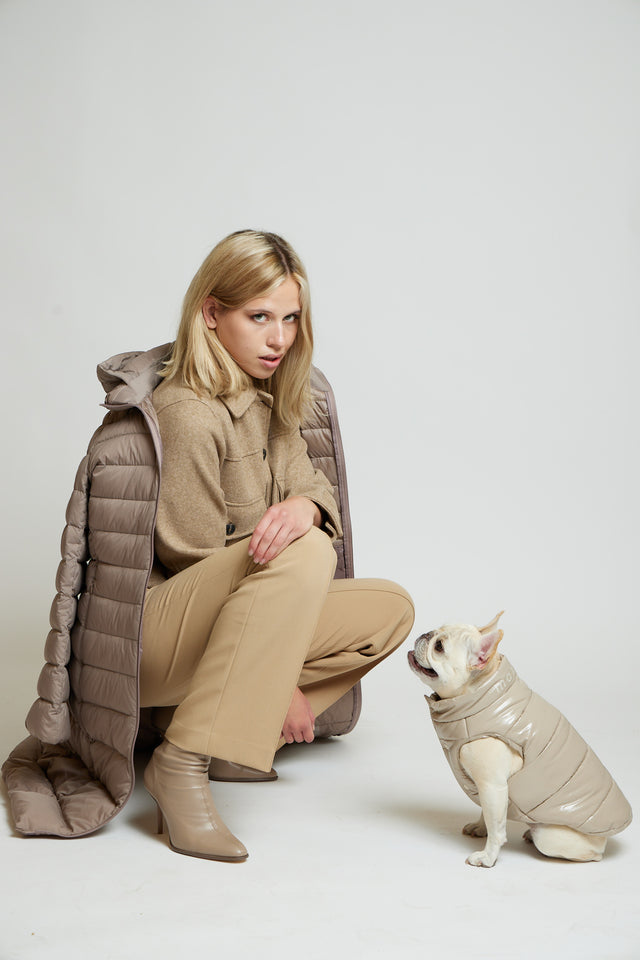 Max Bone Arabella Puffer Vest - Sand