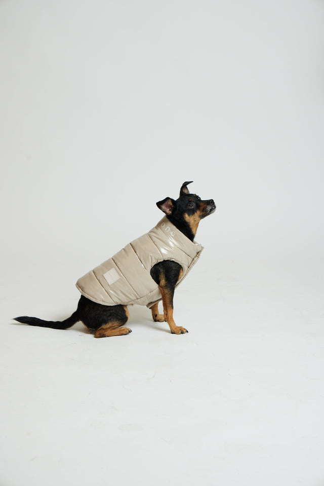 Max Bone Arabella Puffer Vest - Sand