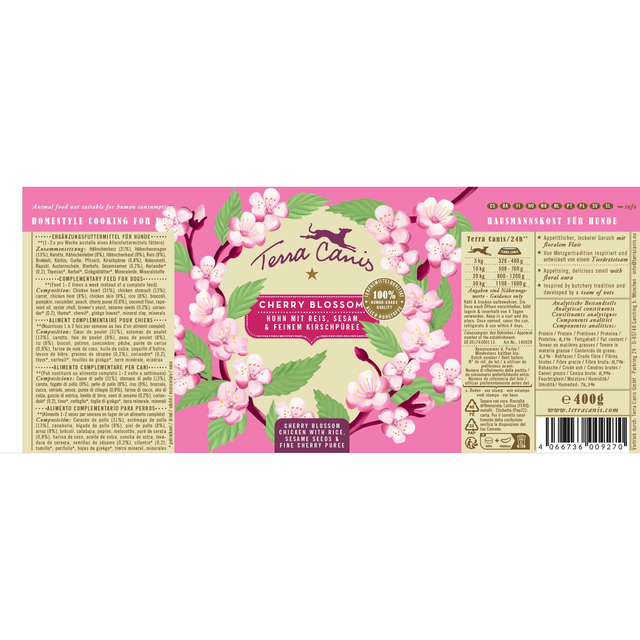 Terra Canis Flower Menu Cherry Blossom Chicken
