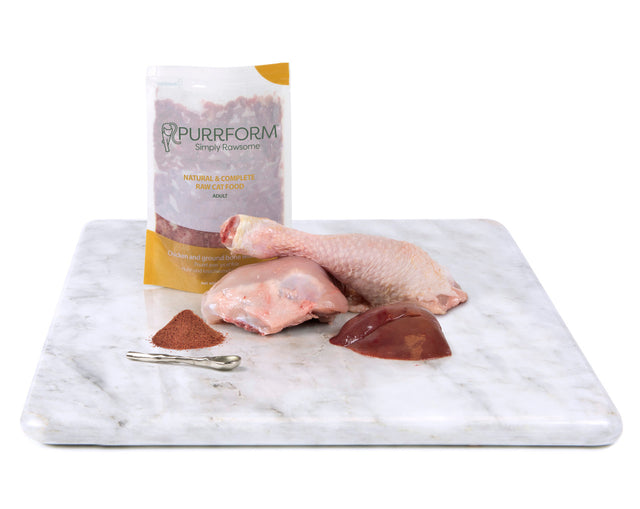 Purrform Chicken & Ground Bone with Liver 70g Pouch