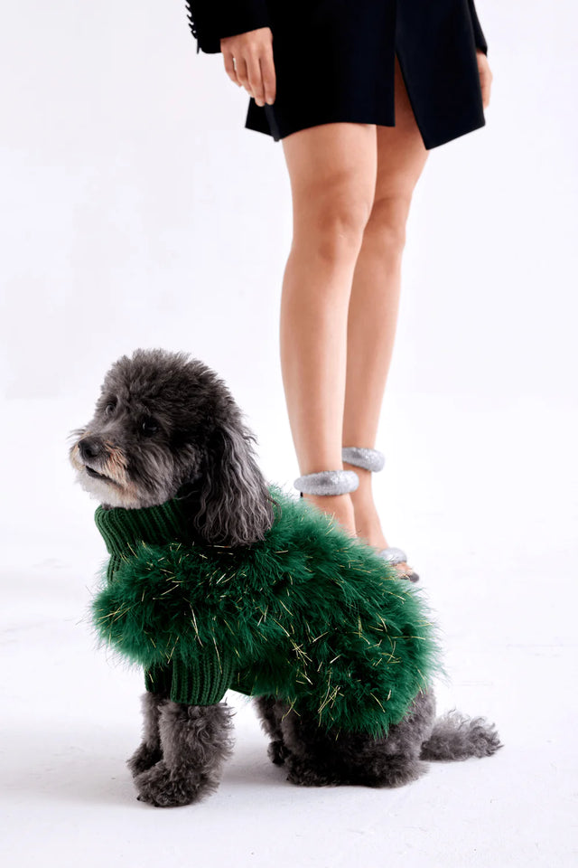 Max Bone Christian Cowan Holiday Glitz Jumper Emerald Green