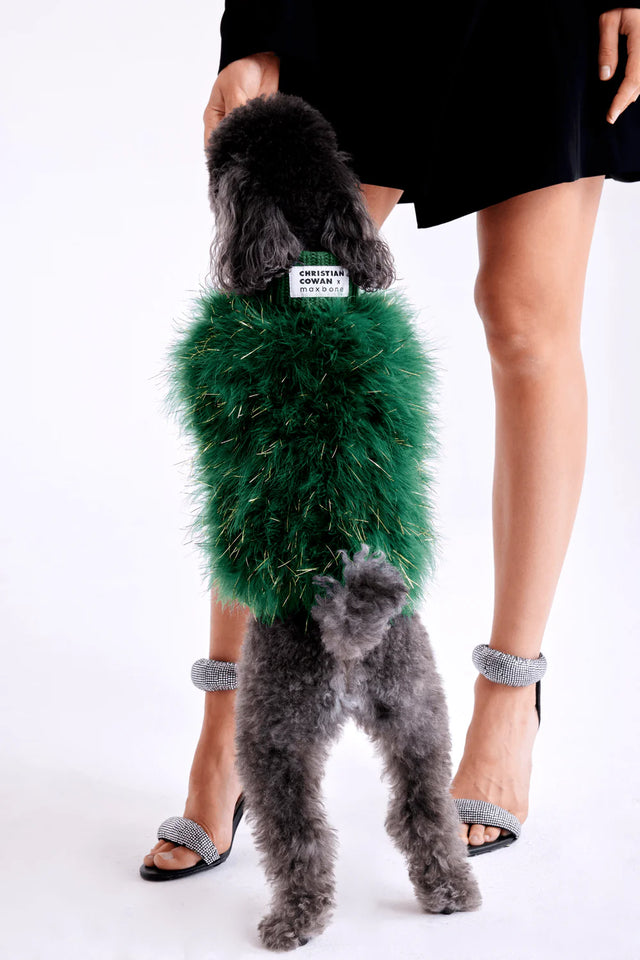 Max Bone Christian Cowan Holiday Glitz Jumper Emerald Green