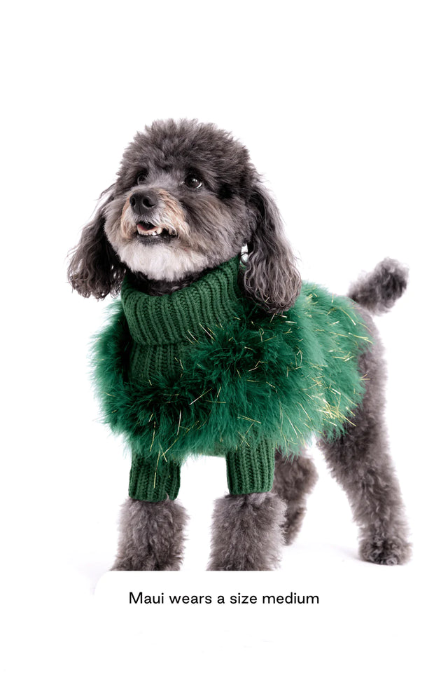 Max Bone Christian Cowan Holiday Glitz Jumper Emerald Green