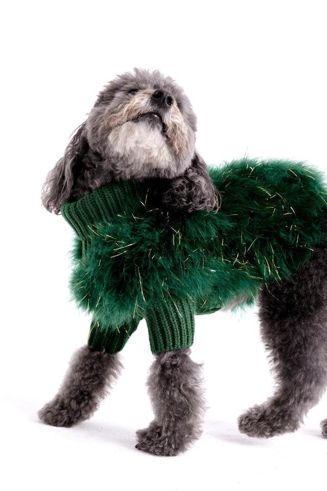 Max Bone Christian Cowan Holiday Glitz Jumper Emerald Green