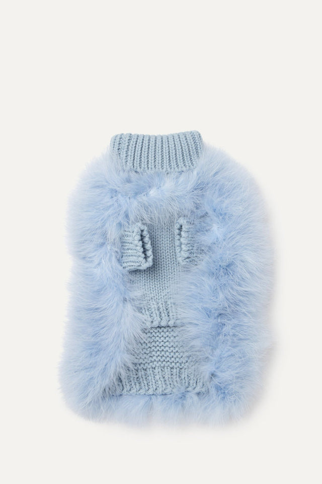 Christian Cowan X Max Bone Dog Jumper - Light Blue