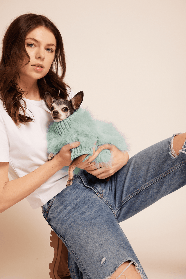 Christian Cowan X Max Bone Dog Jumper - Mint
