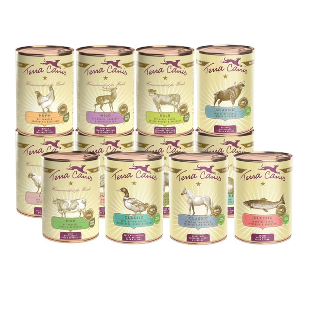 Terra Canis Classic Dog Wet Food, Multi Flavour Pack