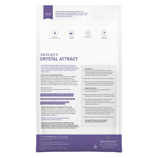 Dr. Elsey's Precious Cat Long Haired Crystal Silica Cat Litter