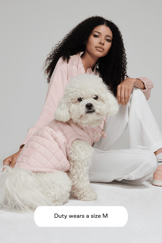 Max Bone Easy Fit Dog Jacket - Light Pink