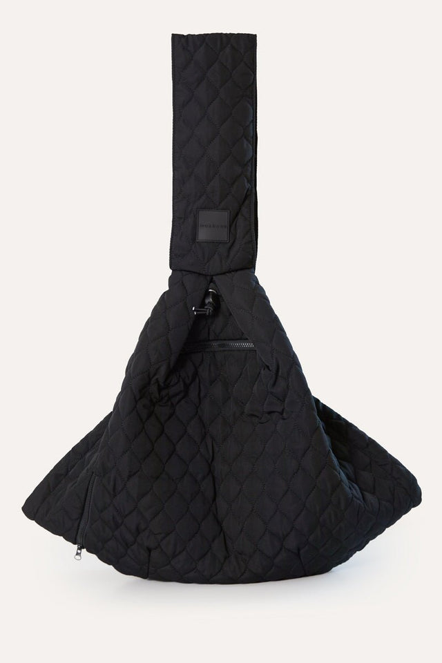 Max Bone Eco Packable Sling Carrier for Dogs and Cats - Black